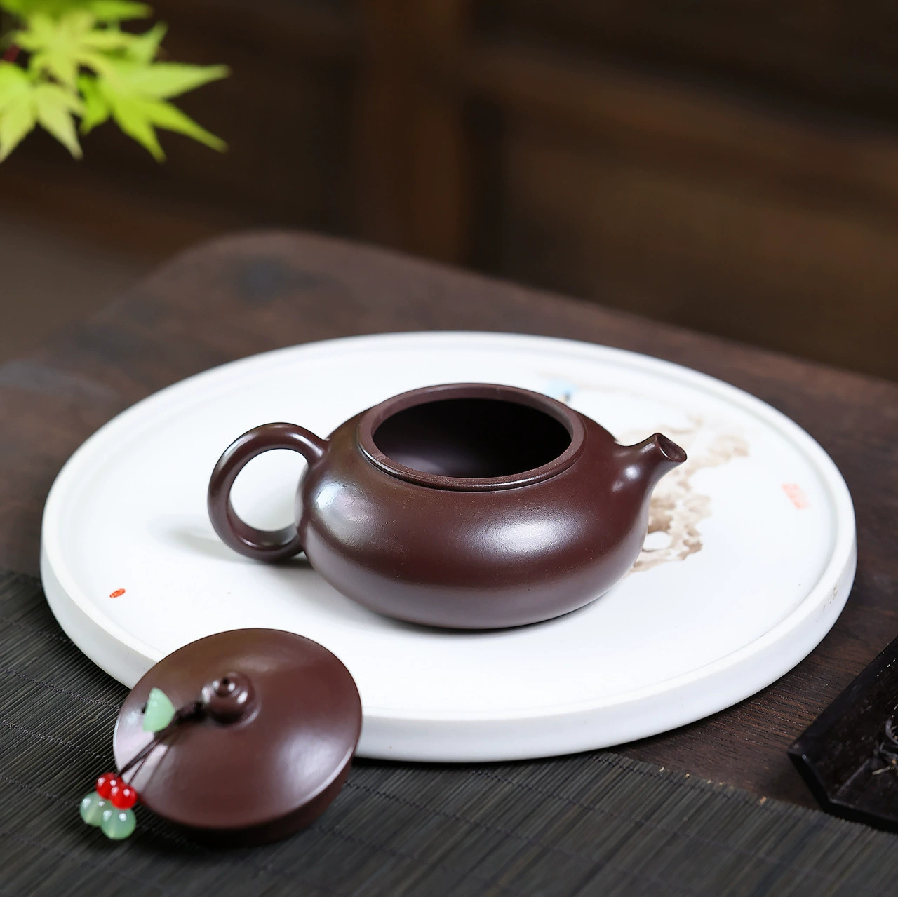 Semi Handmade Han Jiang Zisha Teapot with Inner Pushed Ball Hole - Image 3