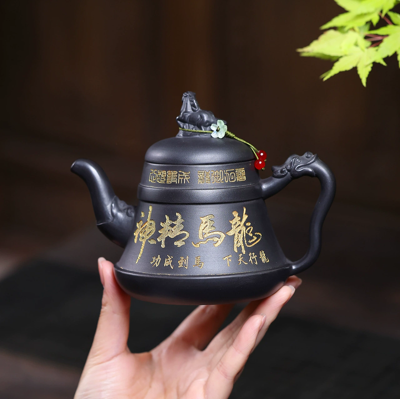 Dragon Horse Spirit Handmade Zisha Teapot for Gongfu Tea - Image 4