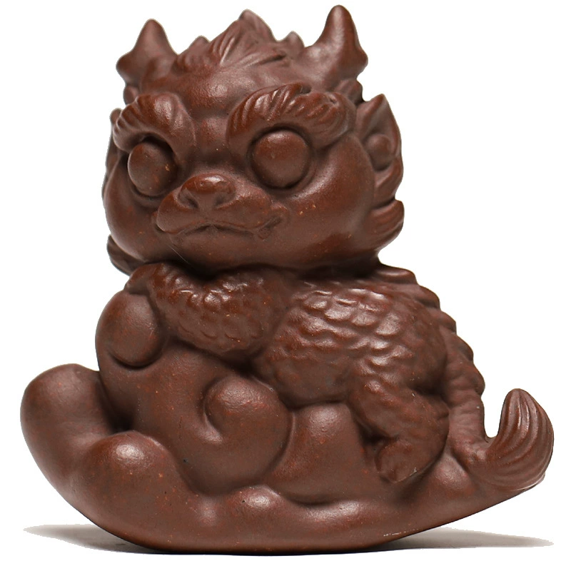Patina Developable Qilin Zisha Tea Pet Ornament