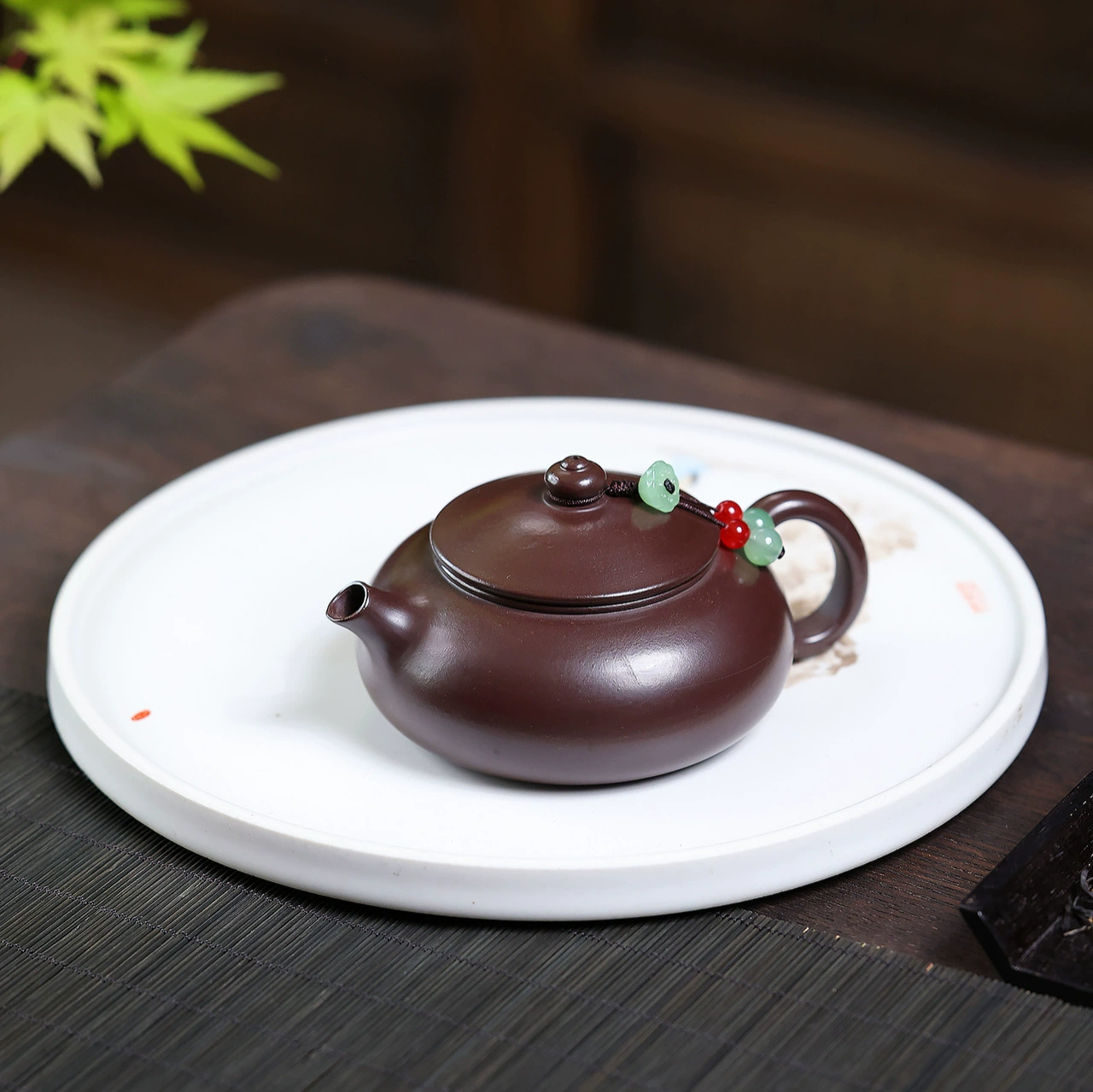 Semi Handmade Han Jiang Zisha Teapot with Inner Pushed Ball Hole - Image 4