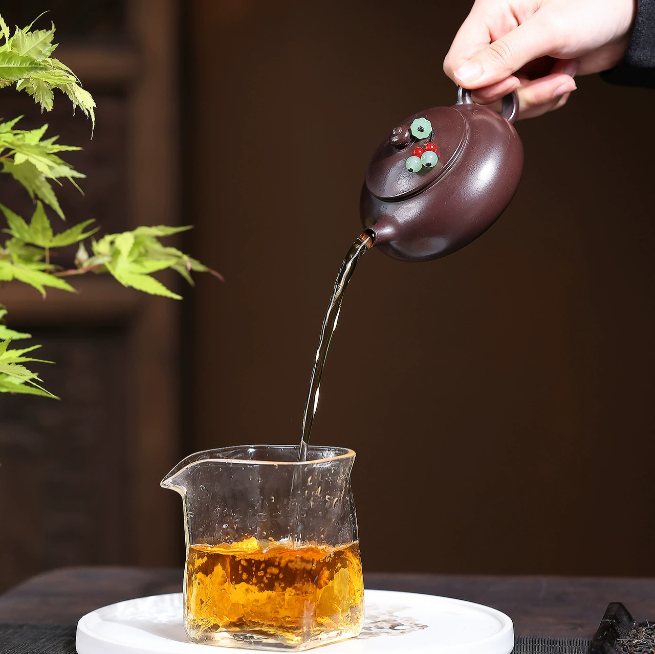 Semi Handmade Han Jiang Zisha Teapot with Inner Pushed Ball Hole - Image 2