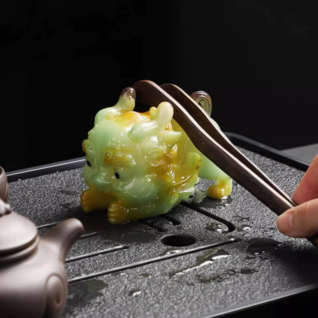 Color Changing Pixiu Tea Pet, Chinese Style Decor for Tea Table - Image 4