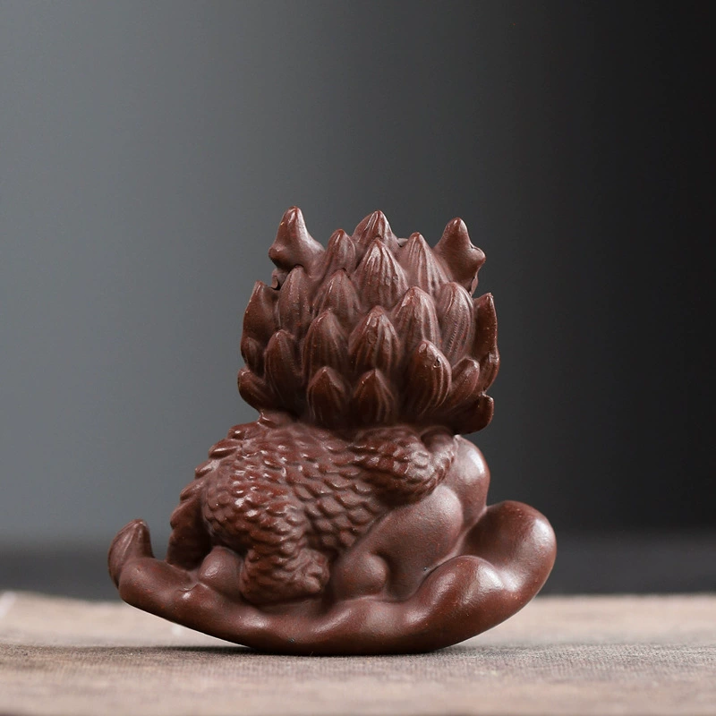 Patina Developable Qilin Zisha Tea Pet Ornament - Image 3